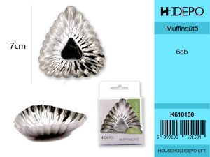 Muffinsütő 6db