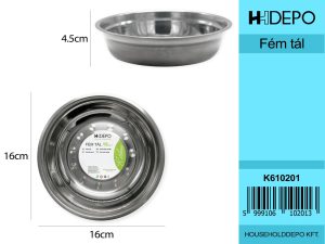 Fém tál 16cm