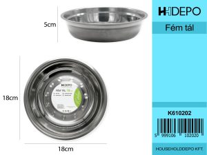 Fém tál 18cm