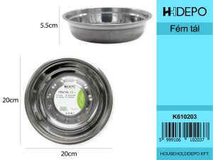 Fém tál 20cm