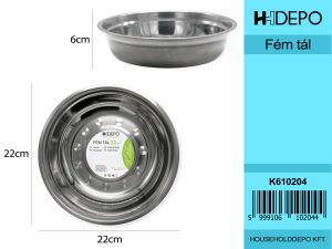 Fém tál 22cm