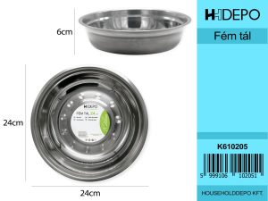 Fém tál 24cm