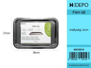 Fém tál 36*27*2cm
