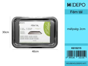 Fém tál 40*30*2cm