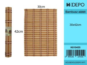 Bambusz alátét 30x45cm 4db/csomag