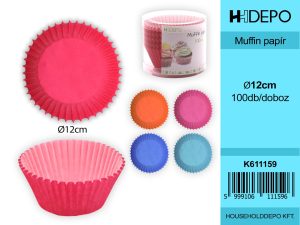 100PC MUFFIN PAPÍR 12CM