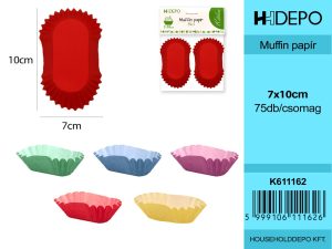 75PC MUFFIN PAPÍR 7*10CM