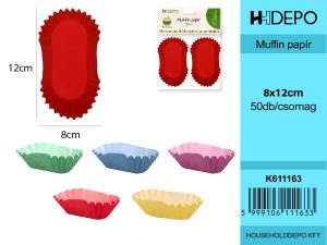 50PC MUFFIN PAPÍR 8*12CM