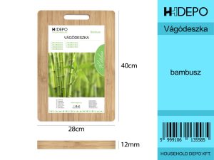 BAMBUSZ VÁGÓDESZKA 40X28CM