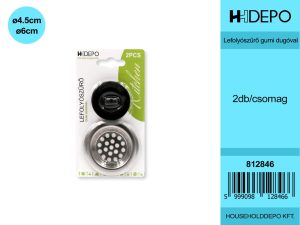 Lefolyószűrő gumi dugóval 2db