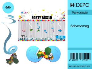 Party zászló 12.5x36cm