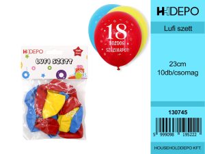 18. születésnapi lufi / 10db