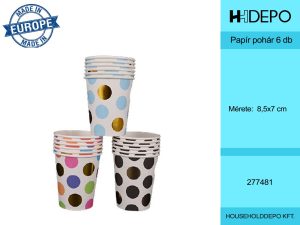 Papír pohár 6 db-os