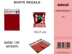 Díszcsomagoló papír piros 10pcs 10*15 cm