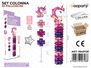 Lufi unikornis szett rózsaszín , állvánnyal 19 pcs