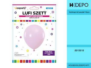 Szülinapi lufi pasztell 10pcs