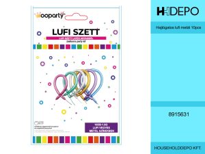 Hajtógatos lufi metál 10pcs