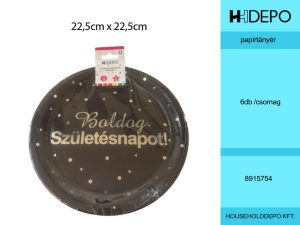 Boldog Születésnapot papírtányér