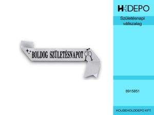 Születésnapi vállszalag