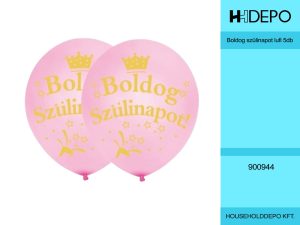 Boldog szülinapot lufi 5db