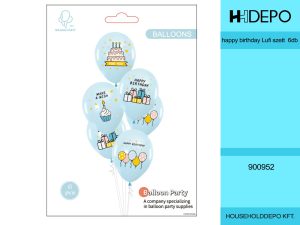 happy birthday Lufi szett 6db