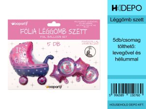 FÓLIA LÉGGÖMB SZETT 5PCS