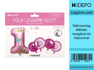 FÓLIA LÉGGÖMB SZETT 5PCS