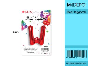 Betű léggömb / Pirosas W