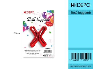 Betű léggömb / Pirosas X