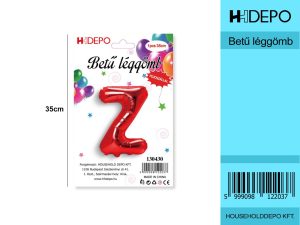 Betű léggömb / Pirosas Z