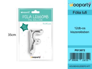 Betű léggömb FEzüst