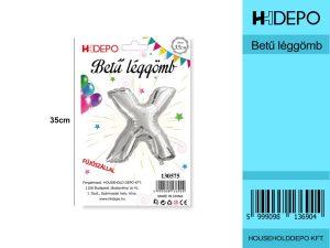 Betű léggömbXEzüst