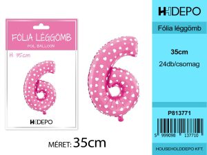 Szám léggömb 6