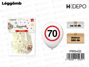 30 cm-es 70. Számos Sebességkorlátozó Lufi 5db-os