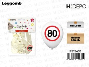 30 cm-es 80. Számos Sebességkorlátozó Lufi 5db-os